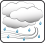 Nublado con lluvias y ventoso Nublado con lluvias y ventoso