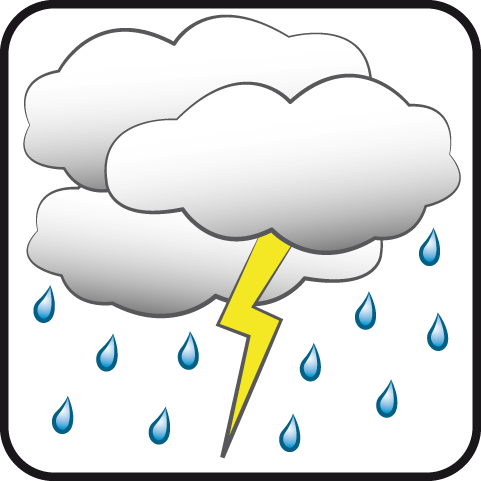 Nublado con aguaceros y tormenta eléctrica Nublado con aguaceros y tormenta eléctrica